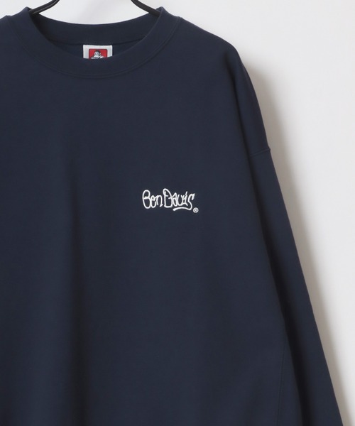 BEN DAVIS（ベンデイビス）の「BEN DAVIS/ベンデイビス HEAVY SWEAT CREW/オーバーサイズ 裏起毛 ロゴ ワンポイント刺繍 スウェット トレーナー（スウェット・メンズ・ダークグリーン/ネイビー/オレンジ/ブラック/オートミール/オフホワイト・L/XL/M）」の11枚目の写真