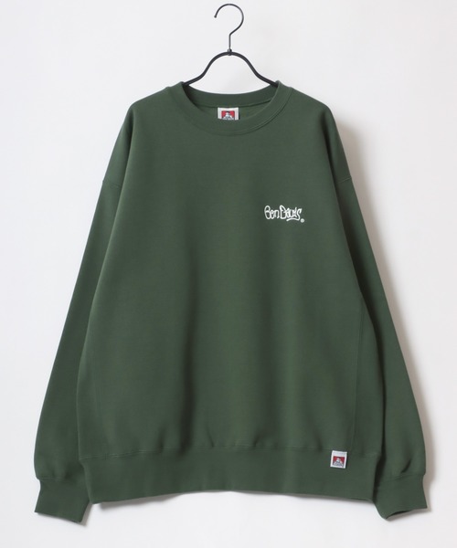 BEN DAVIS（ベンデイビス）の「BEN DAVIS/ベンデイビス HEAVY SWEAT CREW/オーバーサイズ 裏起毛 ロゴ ワンポイント刺繍 スウェット トレーナー（スウェット・メンズ・ダークグリーン/ネイビー/オレンジ/ブラック/オートミール/オフホワイト・L/XL/M）」の16枚目の写真