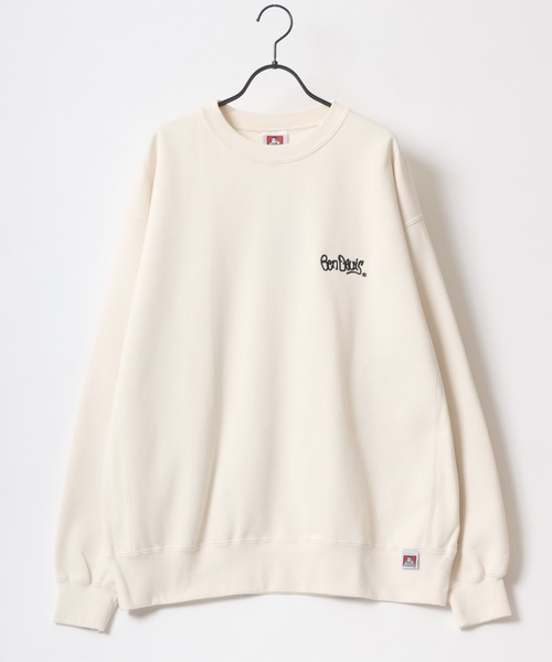 BEN DAVIS（ベンデイビス）の「BEN DAVIS/ベンデイビス HEAVY SWEAT CREW/オーバーサイズ 裏起毛 ロゴ ワンポイント刺繍 スウェット トレーナー（スウェット・メンズ・ダークグリーン/ネイビー/オレンジ/ブラック/オートミール/オフホワイト・L/XL/M）」の13枚目の写真