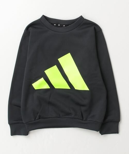 adidas（アディダス）の「アディダス adidas トレイン エッセンシャルズ AEROREADY ウォーム ロゴ ルーズフィット スウェットシャツ（スウェット・キッズ・グレー/ブラック/ブルー・110cm/120cm/150cm/130cm/160cm/140cm）」の2枚目の写真