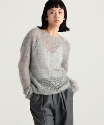 EDITION（エディション）の「アルパカルーズボートネックプル