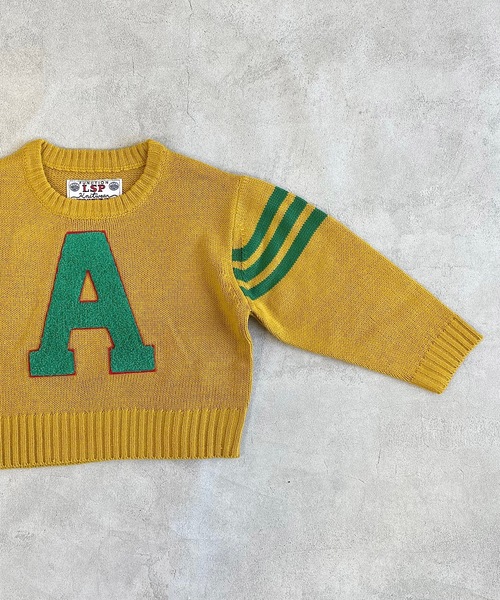 Life Support Products(ライフサポートプロダクツ)の「【おうちで洗えるニット】レタードニット(80~150cm)(ニット/セーター・キッズ・マスタード/アイボリー/グリーン/ネイビー/レッド・80/95/140/90/100/150/110/130/120)」の4枚目の写真