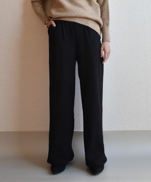 Coo+i（クーイ）の「裏起毛スウェットパンツ ポケットあり（スウェットパンツ・レディース・ブラック/グレー/カーキ/チャコールグレー/モカ・L/M）」の6枚目の写真