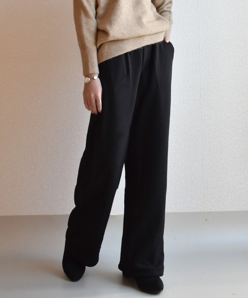 Coo+i（クーイ）の「裏起毛スウェットパンツ ポケットあり（スウェットパンツ・レディース・ブラック/グレー/カーキ/チャコールグレー/モカ・L/M）」の14枚目の写真