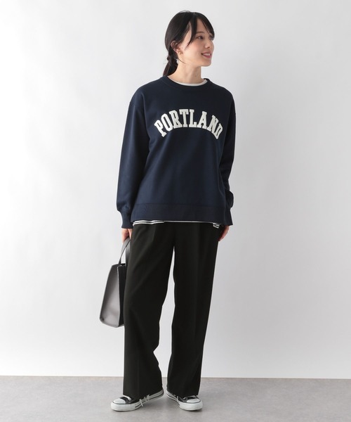GLOBAL WORK(グローバルワーク)の「あったかウツクシルエットワイドパンツ/967794(その他パンツ・レディース・杢グレー/グレイッシュベージュ/ブラック/オフホワイト・X-SMALL/SMALL/LARGE/MEDIUM)」の14枚目の写真