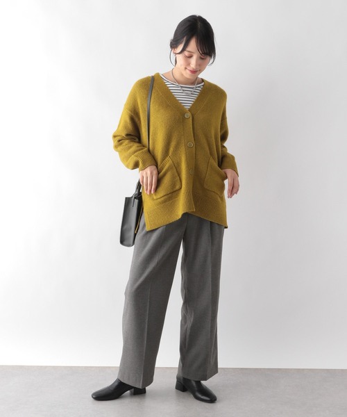 GLOBAL WORK(グローバルワーク)の「あったかウツクシルエットワイドパンツ/967794(その他パンツ・レディース・杢グレー/グレイッシュベージュ/ブラック/オフホワイト・X-SMALL/SMALL/LARGE/MEDIUM)」の17枚目の写真