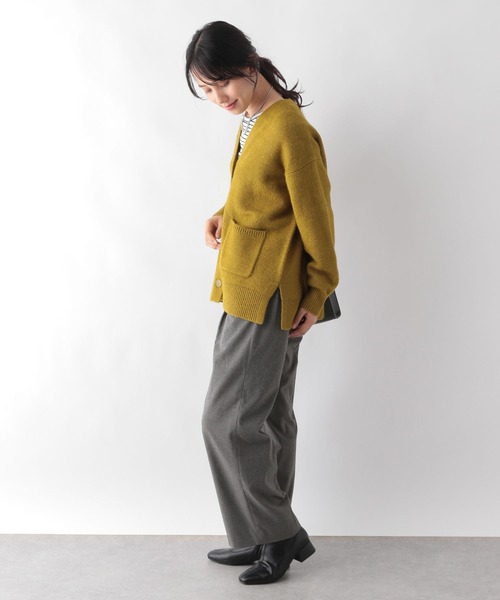 GLOBAL WORK(グローバルワーク)の「あったかウツクシルエットワイドパンツ/967794(その他パンツ・レディース・杢グレー/グレイッシュベージュ/ブラック/オフホワイト・X-SMALL/SMALL/LARGE/MEDIUM)」の18枚目の写真