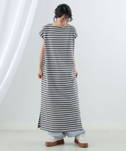 Ray BEAMS(レイビームス)の「ORCIVAL × Ray BEAMS / 別注 Lourd ワンピース(ワンピース・レディース・オフホワイト/グレー・ONE SIZE)」の12枚目の写真