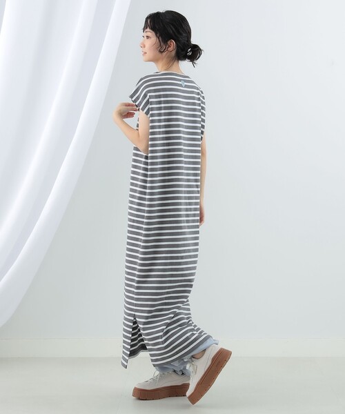 Ray BEAMS(レイビームス)の「ORCIVAL × Ray BEAMS / 別注 Lourd ワンピース(ワンピース・レディース・オフホワイト/グレー・ONE SIZE)」の14枚目の写真