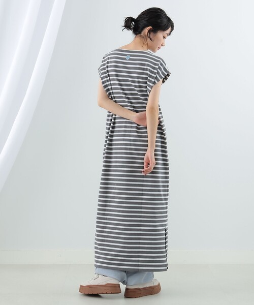 Ray BEAMS(レイビームス)の「ORCIVAL × Ray BEAMS / 別注 Lourd ワンピース(ワンピース・レディース・オフホワイト/グレー・ONE SIZE)」の15枚目の写真