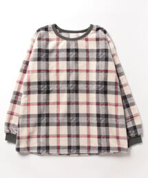 キッドブルー -23シャギータータンチェック -長袖トップス -KRVN575 -kidblue