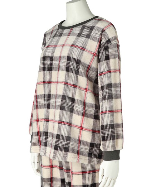 KID BLUE(キッドブルー)の「キッドブルー -23シャギータータンチェック -長袖トップス -KRVN575 -kidblue(その他トップス・レディース・レッド/サンドベージュ/サックスブルー・M)」の5枚目の写真