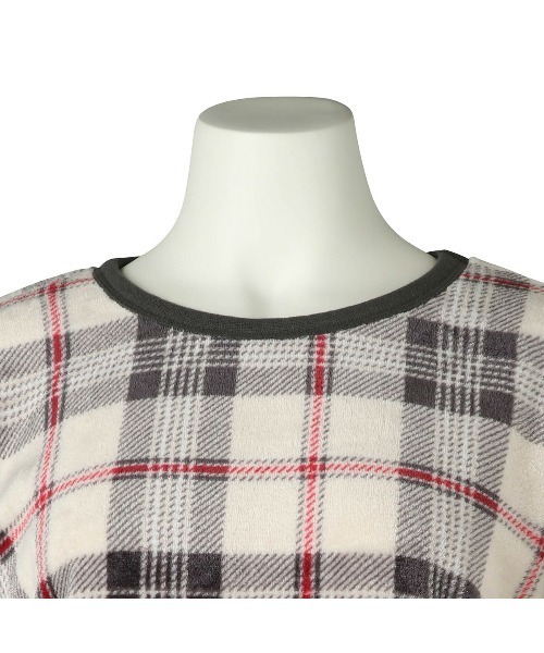KID BLUE(キッドブルー)の「キッドブルー -23シャギータータンチェック -長袖トップス -KRVN575 -kidblue(その他トップス・レディース・レッド/サンドベージュ/サックスブルー・M)」の7枚目の写真