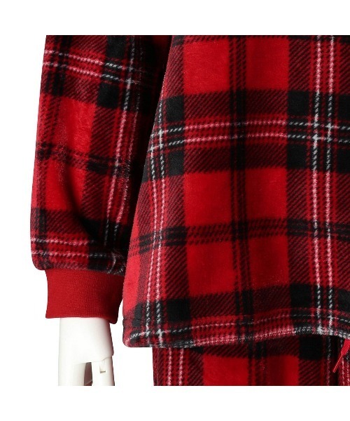 KID BLUE(キッドブルー)の「キッドブルー -23シャギータータンチェック -長袖トップス -KRVN575 -kidblue(その他トップス・レディース・レッド/サンドベージュ/サックスブルー・M)」の18枚目の写真