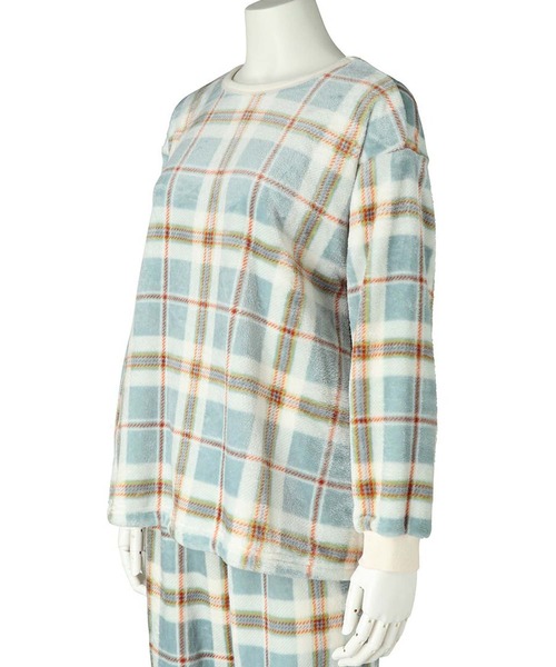 KID BLUE(キッドブルー)の「キッドブルー -23シャギータータンチェック -長袖トップス -KRVN575 -kidblue(その他トップス・レディース・レッド/サンドベージュ/サックスブルー・M)」の10枚目の写真