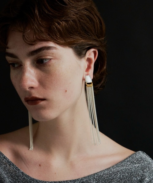 loni（ロニ）の「【金属アレルギー対応】Willow Fringe Pierce/フリンジピアス（ピアス（両耳用）・レディース・その他・FREE）」の8枚目の写真