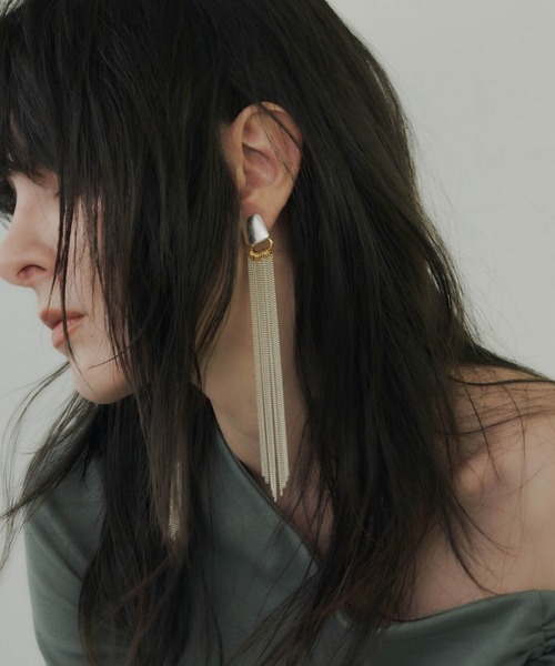 金属アレルギー対応】Willow Fringe Pierce/フリンジピアス