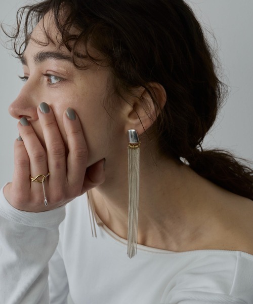 金属アレルギー対応】Willow Fringe Pierce/フリンジピアス