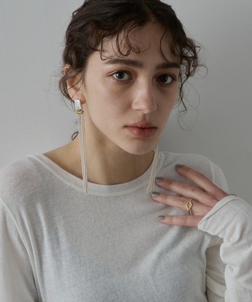金属アレルギー対応】Willow Fringe Pierce/フリンジピアス