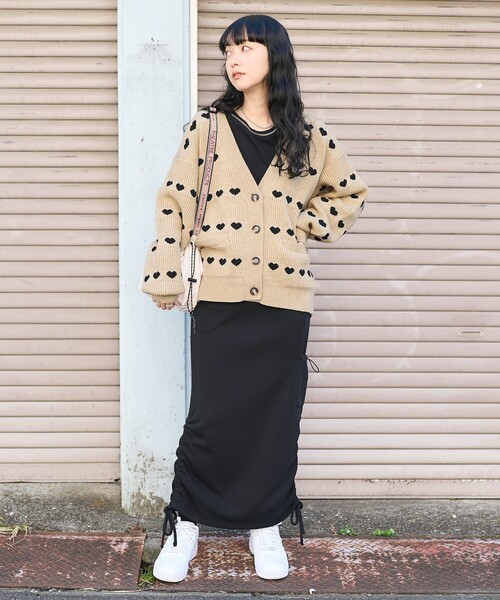 FREAK'S STORE（フリークスストア）の「ラインハート柄 カーディガン