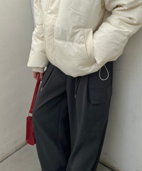 nemne store（ネンネストア）の「《Delfy》ドローコードカーゴスラックス（スラックス・レディース・ブラック/グレー・フリー）」の12枚目の写真