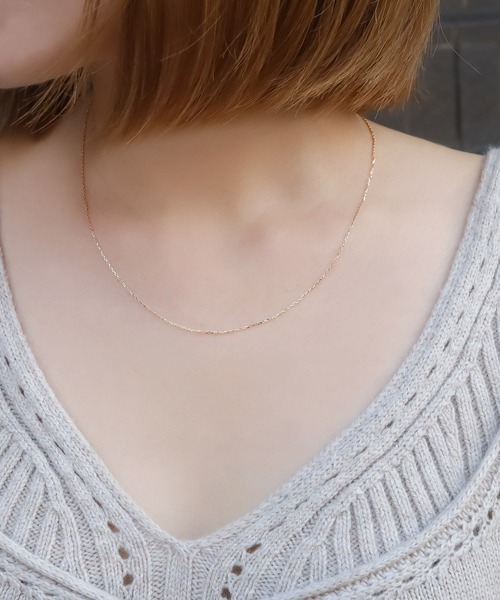 blackdia ocean K10シアーチェーンネックレス45cm（ネックレス）｜blackdia ocean（ブラックダイヤオーシャン）