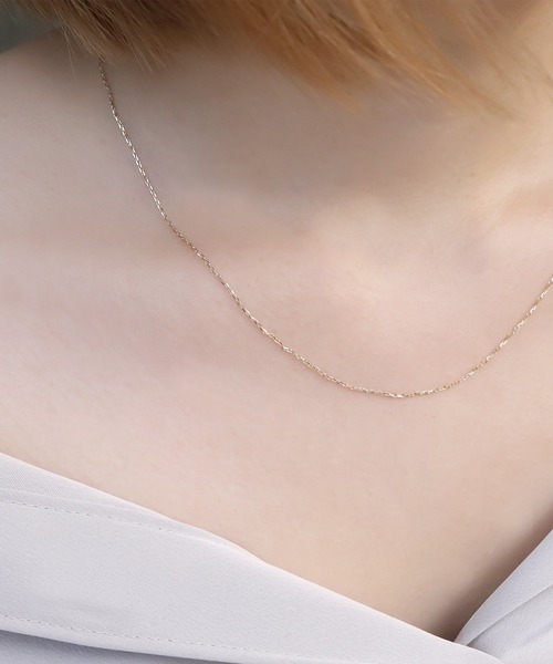 blackdia ocean K10シアーチェーンネックレス45cm（ネックレス）｜blackdia ocean（ブラックダイヤオーシャン）