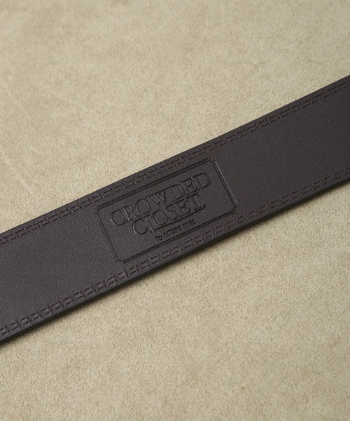 CROWDED CLOSET（クラウデッドクローゼット）の「牛床革ベルト（ベルト・メンズ・ライトブラウン/ブラック・FREE）」の10枚目の写真