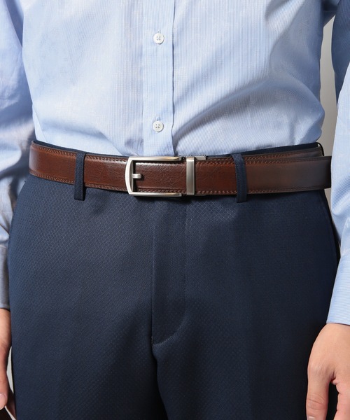 CROWDED CLOSET（クラウデッドクローゼット）の「牛床革ベルト（ベルト・メンズ・ライトブラウン/ブラック・FREE）」の5枚目の写真