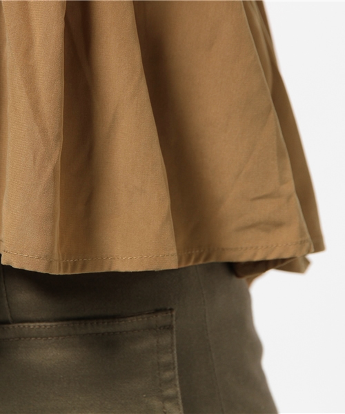 mystic（ミスティック）の「【mystic】ピーチショートキャミソール（シャツ/ブラウス・レディース・ネイビー/カーキ/ブラック/キャメル・ﾌﾘ-）」の10枚目の写真