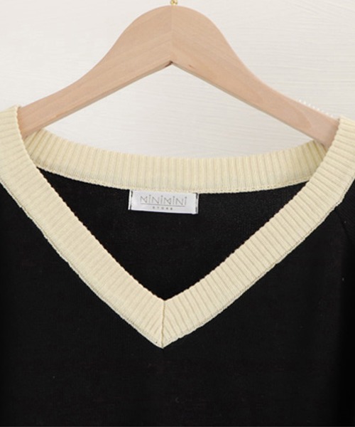 Miniministore(ミニミニストア)の「バイカラーニットセットアップ レディース(ニット/セーター・レディース・ブラック・フリー)」の19枚目の写真