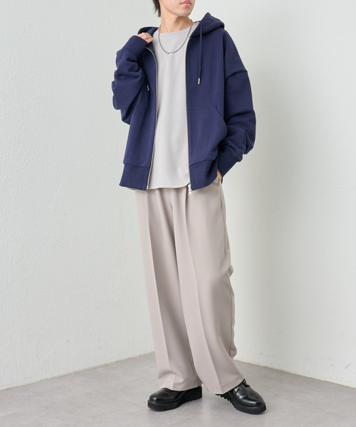 COLONY 2139（コロニートゥーワンスリーナイン）の「サステナブルストレッチイージーワイドスラックス（スラックス・メンズ・ブラック/グレイッシュベージュ/グリーン/チャコールグレー・MEDIUM/LARGE）」の13枚目の写真