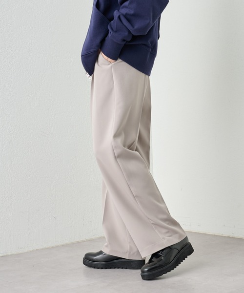 COLONY 2139（コロニートゥーワンスリーナイン）の「サステナブルストレッチイージーワイドスラックス（スラックス・メンズ・ブラック/グレイッシュベージュ/グリーン/チャコールグレー・MEDIUM/LARGE）」の16枚目の写真