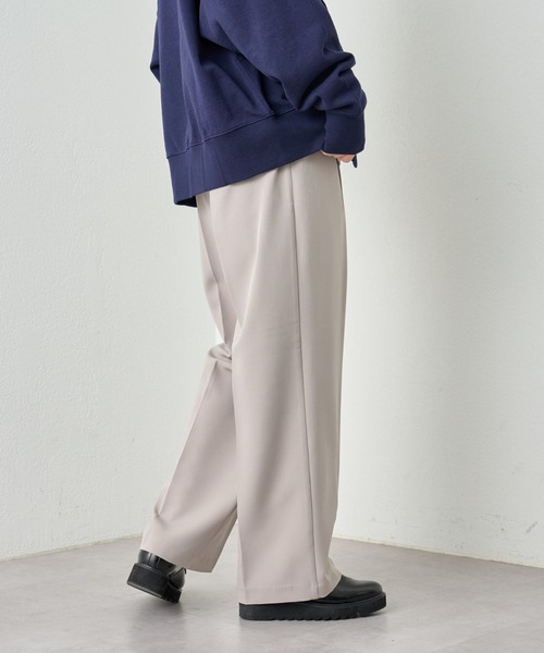 COLONY 2139（コロニートゥーワンスリーナイン）の「サステナブルストレッチイージーワイドスラックス（スラックス・メンズ・ブラック/グレイッシュベージュ/グリーン/チャコールグレー・MEDIUM/LARGE）」の5枚目の写真