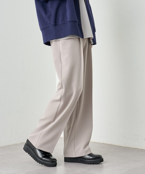 COLONY 2139（コロニートゥーワンスリーナイン）の「サステナブルストレッチイージーワイドスラックス（スラックス・メンズ・ブラック/グレイッシュベージュ/グリーン/チャコールグレー・MEDIUM/LARGE）」の21枚目の写真