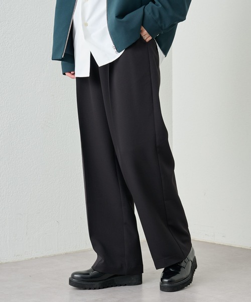 COLONY 2139（コロニートゥーワンスリーナイン）の「サステナブルストレッチイージーワイドスラックス（スラックス・メンズ・ブラック/グレイッシュベージュ/グリーン/チャコールグレー・MEDIUM/LARGE）」の11枚目の写真