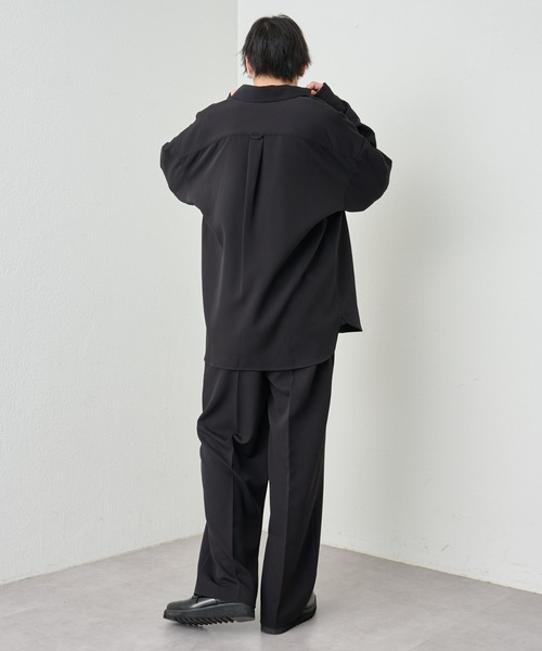 COLONY 2139（コロニートゥーワンスリーナイン）の「サステナブルストレッチイージーワイドスラックス（スラックス・メンズ・ブラック/グレイッシュベージュ/グリーン/チャコールグレー・MEDIUM/LARGE）」の17枚目の写真