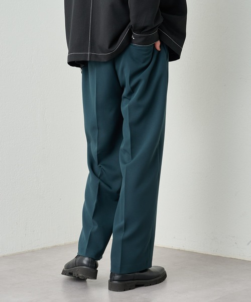 COLONY 2139（コロニートゥーワンスリーナイン）の「サステナブルストレッチイージーワイドスラックス（スラックス・メンズ・ブラック/グレイッシュベージュ/グリーン/チャコールグレー・MEDIUM/LARGE）」の12枚目の写真