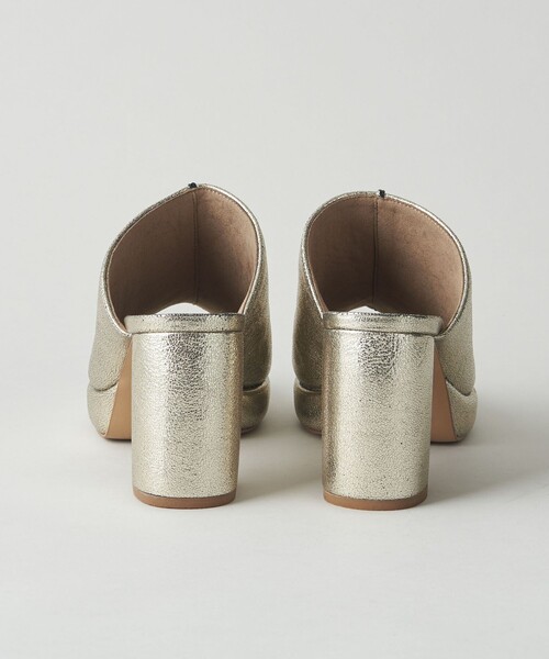 ODETTE E ODILE（オデットエオディール）の「プラットフォームミュール サンダル80（サンダル・レディース・ブラック/ゴールド・24cm/24.5cm/22.5cm/23cm/23.5cm）」の9枚目の写真