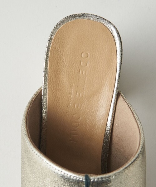 ODETTE E ODILE（オデットエオディール）の「プラットフォームミュール サンダル80（サンダル・レディース・ブラック/ゴールド・24cm/24.5cm/22.5cm/23cm/23.5cm）」の11枚目の写真