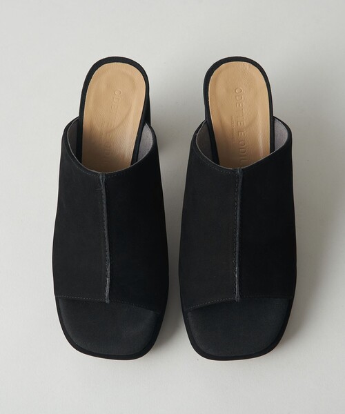 ODETTE E ODILE（オデットエオディール）の「プラットフォームミュール サンダル80（サンダル・レディース・ブラック/ゴールド・24cm/24.5cm/22.5cm/23cm/23.5cm）」の8枚目の写真