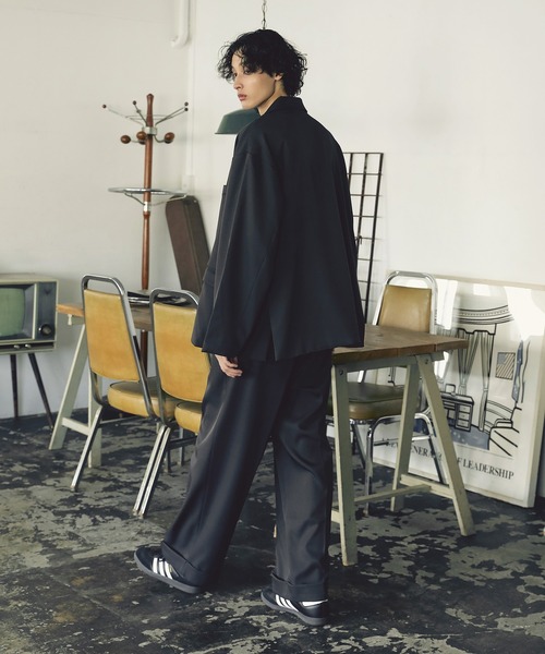 セール】オーバーサイズ セミピークドラペル ダブルテーラード