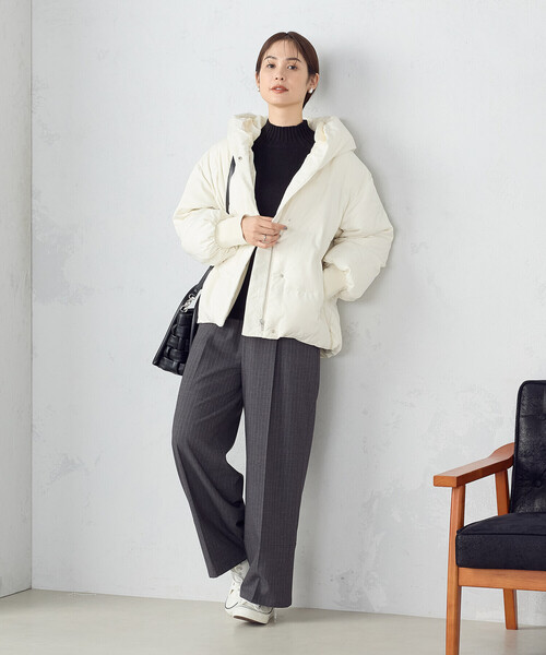 MONO COMME CA(モノコムサ)の「編み込み 2way ミニバッグ(ハンドバッグ・レディース・ブラック/オフホワイト・FREE)」の22枚目の写真