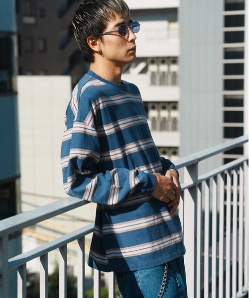 JACKROSE（ジャックローズ）の「JE-CHEMICAL BORDER LS TEE（Tシャツ/カットソー・メンズ・ネイビー/ホワイト/ブラウン・M/L）」の15枚目の写真