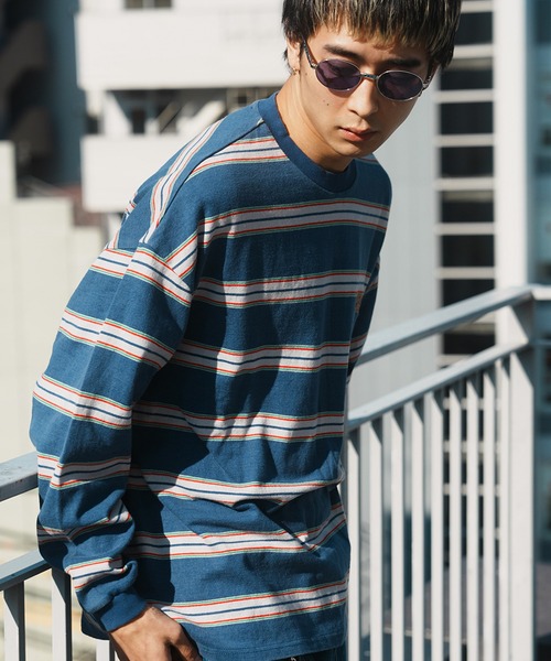 JACKROSE（ジャックローズ）の「JE-CHEMICAL BORDER LS TEE（Tシャツ/カットソー・メンズ・ネイビー/ホワイト/ブラウン・M/L）」の13枚目の写真