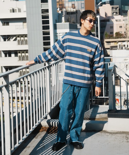 JACKROSE（ジャックローズ）の「JE-CHEMICAL BORDER LS TEE（Tシャツ/カットソー・メンズ・ネイビー/ホワイト/ブラウン・M/L）」の19枚目の写真