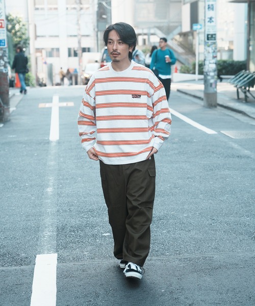 JACKROSE（ジャックローズ）の「JE-CHEMICAL BORDER LS TEE（Tシャツ/カットソー・メンズ・ネイビー/ホワイト/ブラウン・M/L）」の7枚目の写真