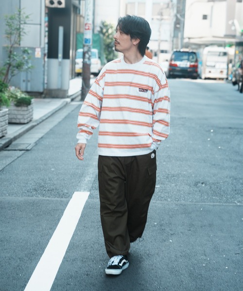 JACKROSE（ジャックローズ）の「JE-CHEMICAL BORDER LS TEE（Tシャツ/カットソー・メンズ・ネイビー/ホワイト/ブラウン・M/L）」の5枚目の写真