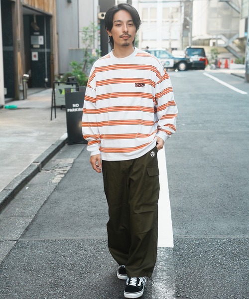 JACKROSE（ジャックローズ）の「JE-CHEMICAL BORDER LS TEE（Tシャツ/カットソー・メンズ・ネイビー/ホワイト/ブラウン・M/L）」の9枚目の写真