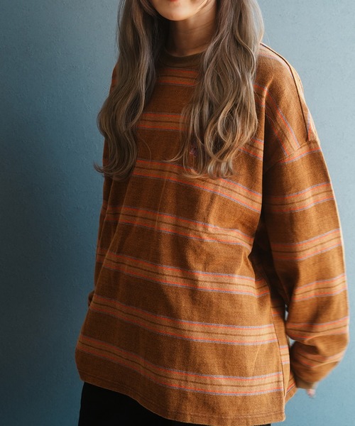 JACKROSE（ジャックローズ）の「JE-CHEMICAL BORDER LS TEE（Tシャツ/カットソー・メンズ・ネイビー/ホワイト/ブラウン・M/L）」の8枚目の写真